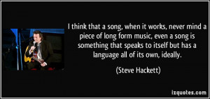 More Steve Hackett Quotes