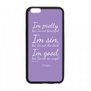Marilyn Monroe Pretty Quote Case for iPhone 6 Plus