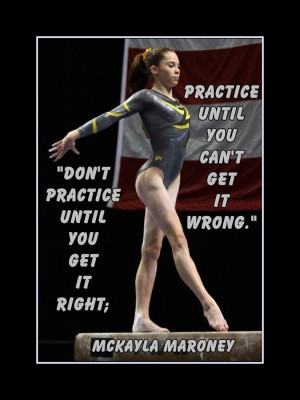 Gymnastics Quotes About Beam Gymnastics poster mckayla