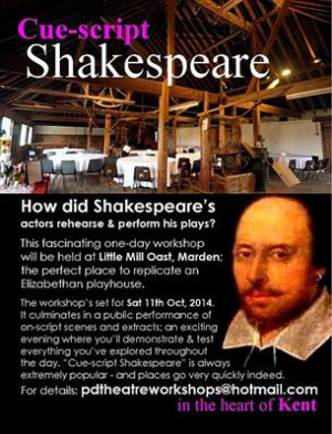Fascinating Shakespeare Workshop Set to Inspire Actors this October