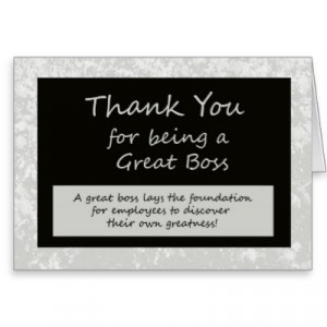 Be sure to let your boss know how great a boss they are on Bosses Day ...