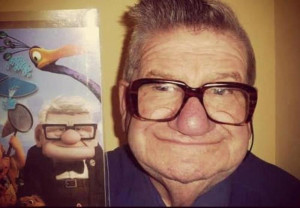 Above: Carl Fredricksen, a Pixar character from the movie 
