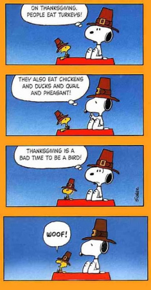 snoopy and woodstock Thanksgiving