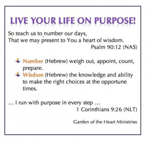 Live Your Life on Purpose!