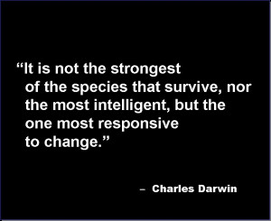 Darwin Quote Wallpaper...