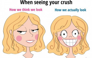 When seeing your crush #crush #comic #annesara