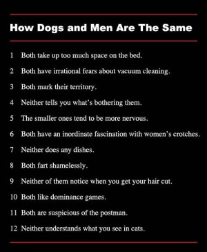 How Dogs and Men are the Same