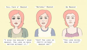 Visage très maquillé : « J’aimerais que tu ne te maquilles pas ...