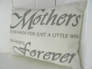 Mothers Day Mom Birthday Quote Mini Pillow by TheSewingCroft, £9.00