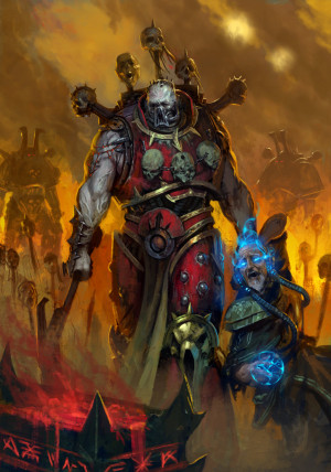 Chaos Space Marine dedicated to Khorne sacrificing a psyker to add ...