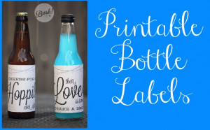 Printable Bottle Labels For Wedding