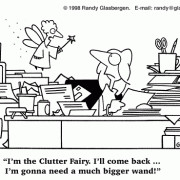 ... cartoons about cubicle clutter, clean up, messy office, messy desk