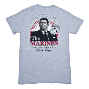 President Ronald Reagan Marines Quote T-Shirt