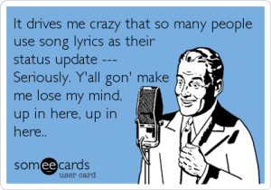 It drives me crazy that…