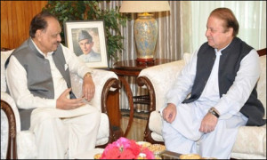 ... Minister Nawaz Sharif called on President Mamnoon Hussain on Friday