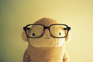 ... cute, glasses, kawaii, lifestyle, monkey wearing glasses, monkeys, ne