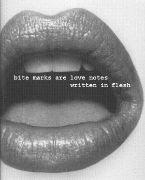 love lips bite marks