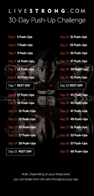 30 day upper body challenge