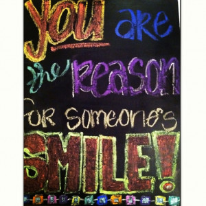 ... Jenejer #chalk #chalkboards #smile #quotes #braces #positive #behappy