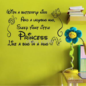 Baby Room Wall Quotes Vinyl Wall Stickers 45x60cm Nursery Wall Decals ...