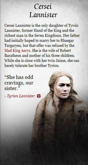 Displaying 14 Images For Game Of Thrones Cersei Lannister Quotes