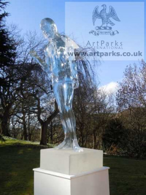 of art sculpture water feature ice angel by jane robbins