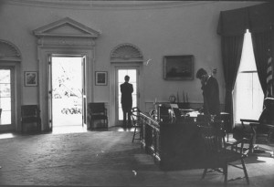 ... Kennedy and Attorney General Robert F. Kennedy in the Oval office