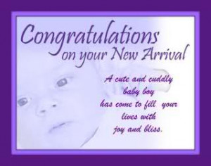 best wishes to you and your wife on your new baby