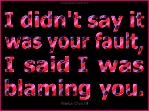 funny photo: 1 QUOTE winston-churchill-fault-quote-black-and-red-back ...