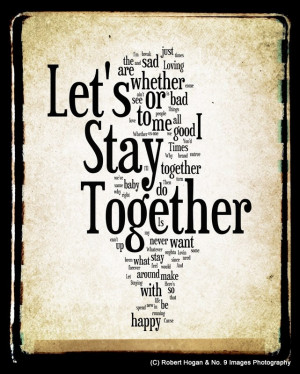 Let's Stay Together - Al Green - Word Art 8x10 Woodblock Print - via ...