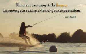 Happiness Thoughts-Quotes-Jodi Picoult-Happy-Reality-Expectations