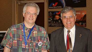 Apollo 17 Astronaut Harrison Schmitt (right) and Jim Plaxco at the ...