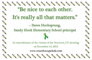 ... principal of Sandy Hook Elementary Let's remember those lost a year