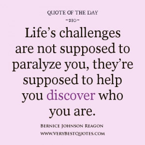 QUOTE OF THE DAY: Life Challenges