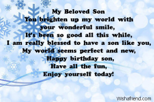 happy 21st birthday poems for son