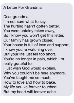 loss baby poems about death of a grandmother poems about death of a ...