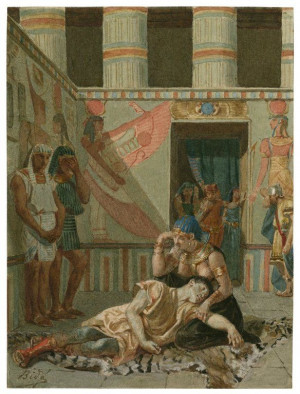 Alexandre Bida. Antony and Cleopatra, Act IV, Scene 15, Cleopatra ...