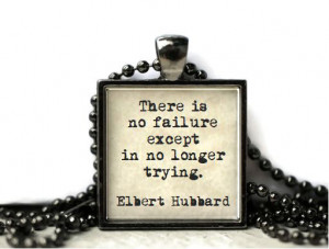 Elbert Hubbard quote resin necklace or keychain word jewelry quote ...