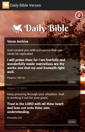 Daily Bible Verses - screenshot