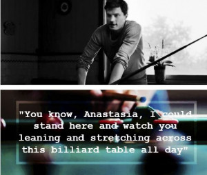 Billiard Table ;) / Christian Grey Quotes / FSOG #JamieDornan #Sexy