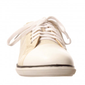 Elie Tahari Dream Lace-Up Sneaker - White/Bone/Argen