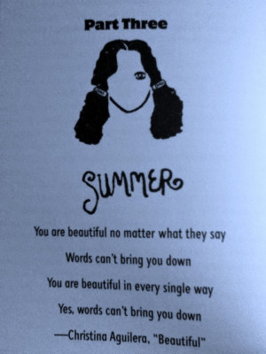 ... three of wonder each part of the book written by r j palacio is told