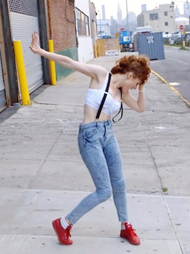 That's not a Misty cosplay. That's Kiesza, doing her signature pose.