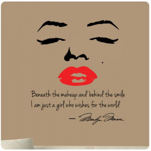 Marilyn Monroe Wall Decals with Quotes