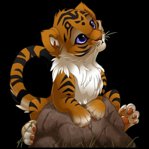 Tiger Cubs Cute Cartoon...