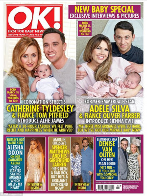 Catherine Tyldesley introduces newborn son Alfie for the first time ...