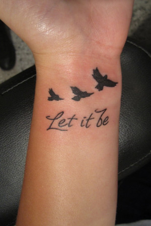 Nice Quotes on Cute Wrist Tattoos Designs