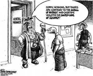 Hobby Lobby, Corporate religious intolerance, Auth Cartoon
