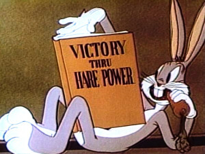 Bugs Bunny, tal como aparece en el cortometraje Falling Hare (1943).