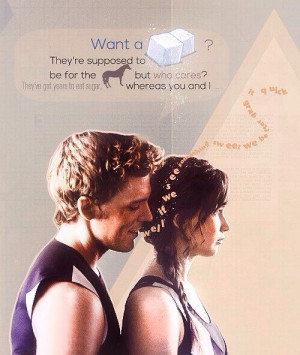 Quote / Catching Fire / Finnick / KatnissEating Sugar, Catching Fire ...